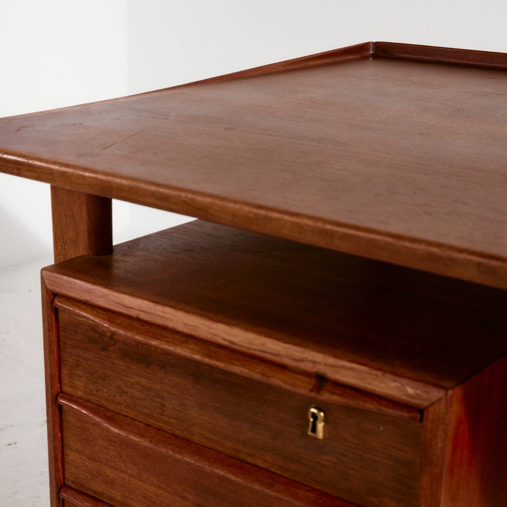 Teak desk by Peter Løvig Nielsen for Hedensted Møbelfabrik
