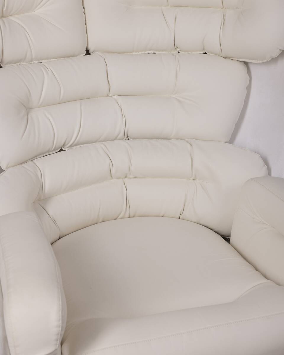 Vintage armchair from the 1960s, "elda" designed by joe colombo for comfort