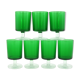 7 bottle green walking glasses - Cavalier Luminarc France 70
