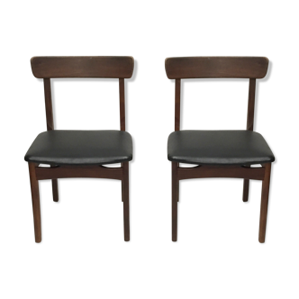 Pairs of scandinavian chairs