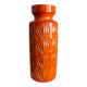 Scheurich Keramik Large Orange Vase: Vintage Mid Century Modern Fat La