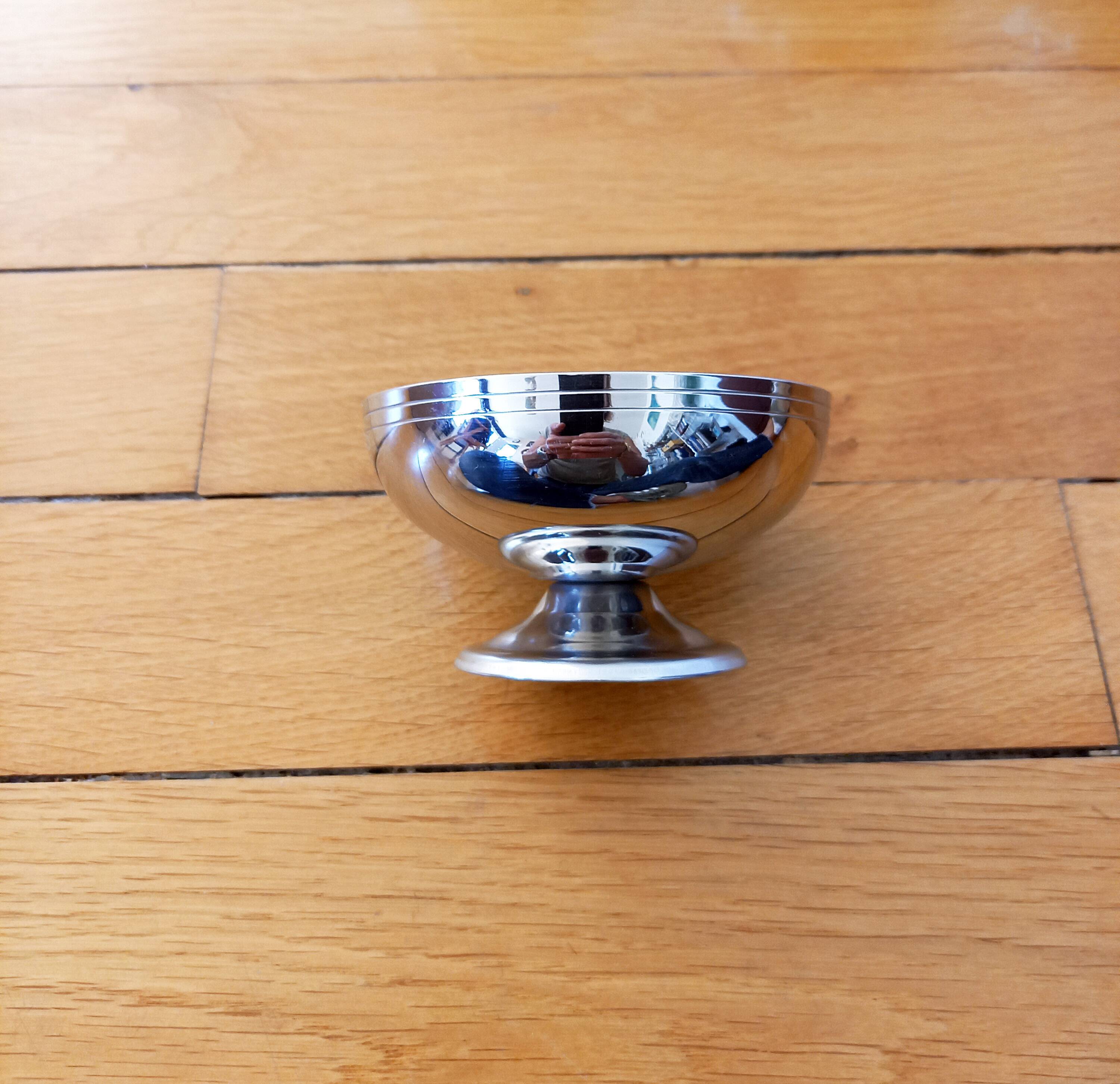 12 Vintage LETANG REMY Ice Cream Cups/Dessert Cups 18/10 Stainless Steel