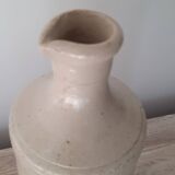 Beige glazed stoneware bottle