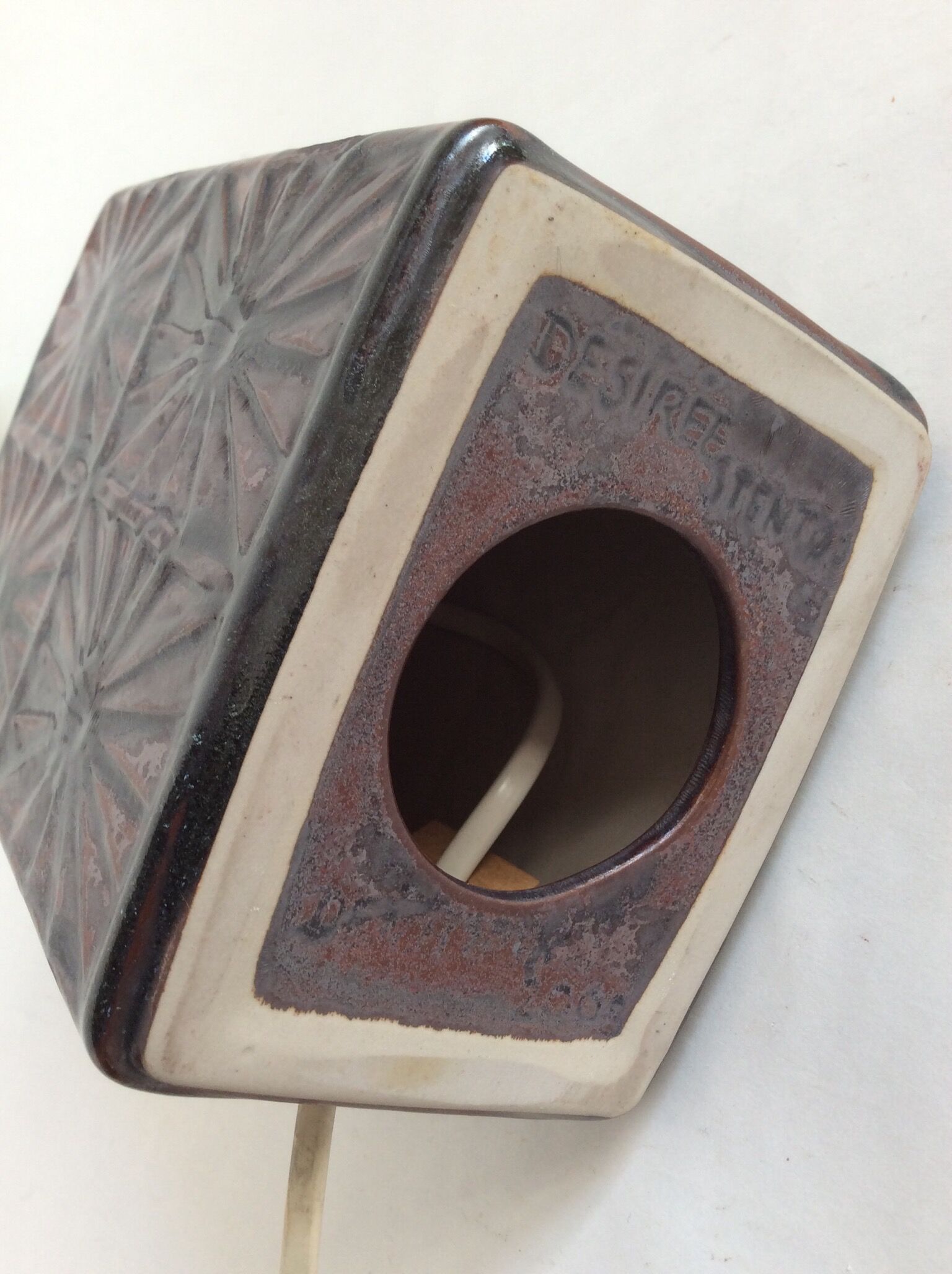 Ceramic lamp foot by Desiree Stentj, Denmark