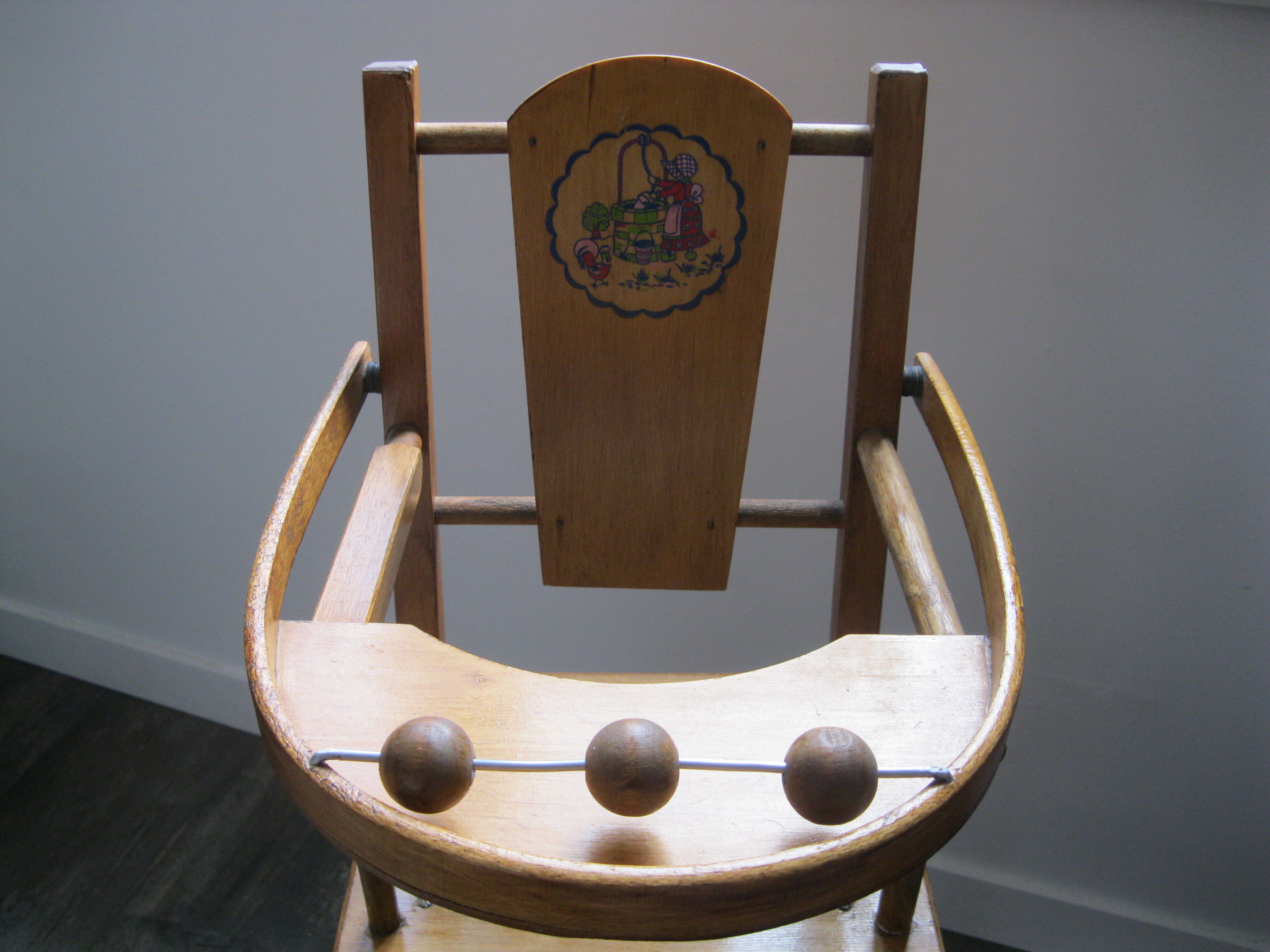 Toy high abacus wooden doll desk desk