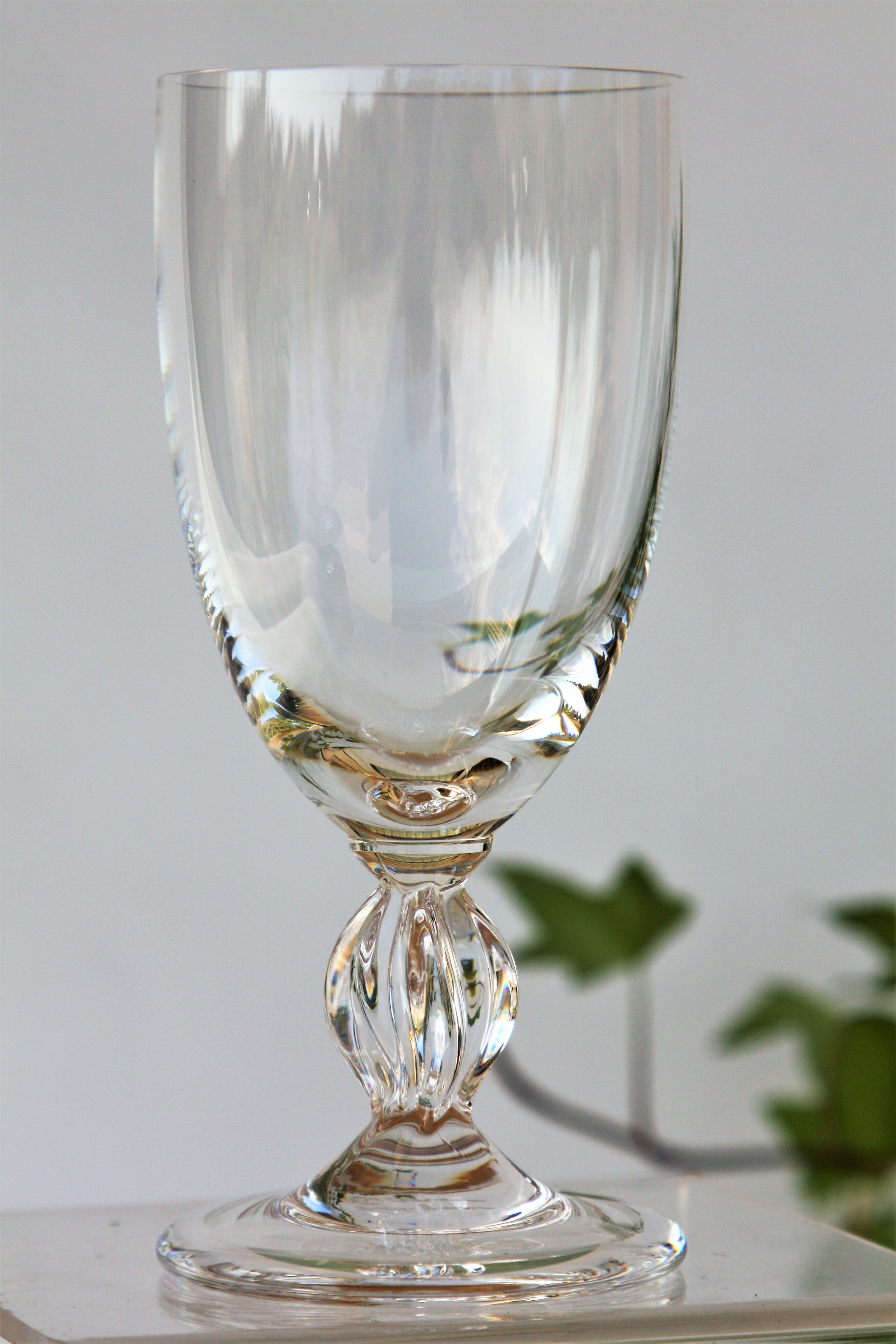 Lalique crystal water glass