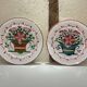 Two very old earthenware plates from the East.