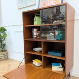Scandinavian glass bookcase