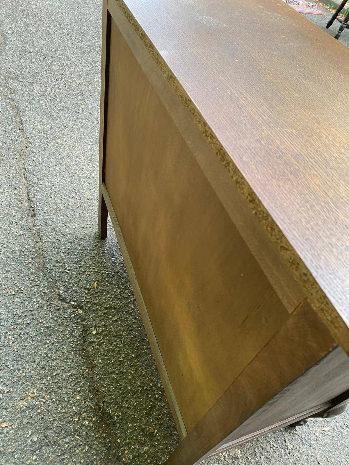 Louis XV buffet TV bar in oak 1970