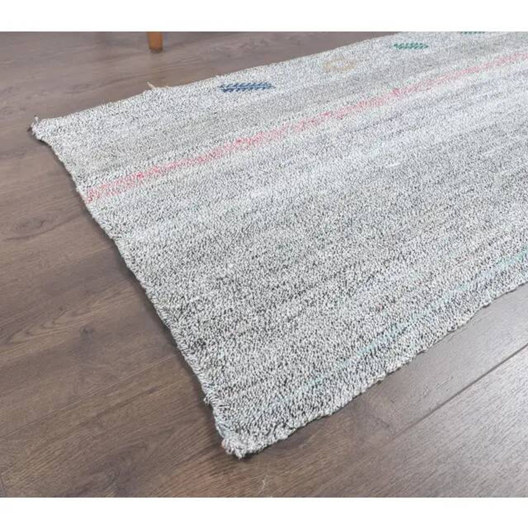 Turkish Vintage Kilim Handwoven Flatweave Wool Rug 70x195