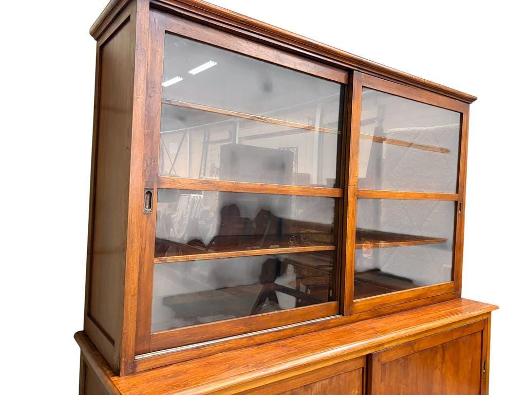 XL vintage display cabinet / bookshelf / apothecary cabinet