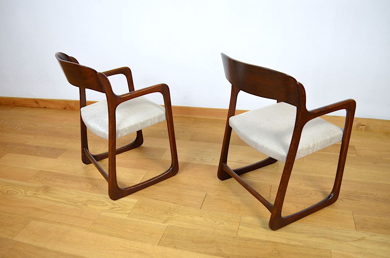 Set of 2 Armchairs Baumann Sled 1960