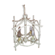 4 light metal chandelier, 1970s