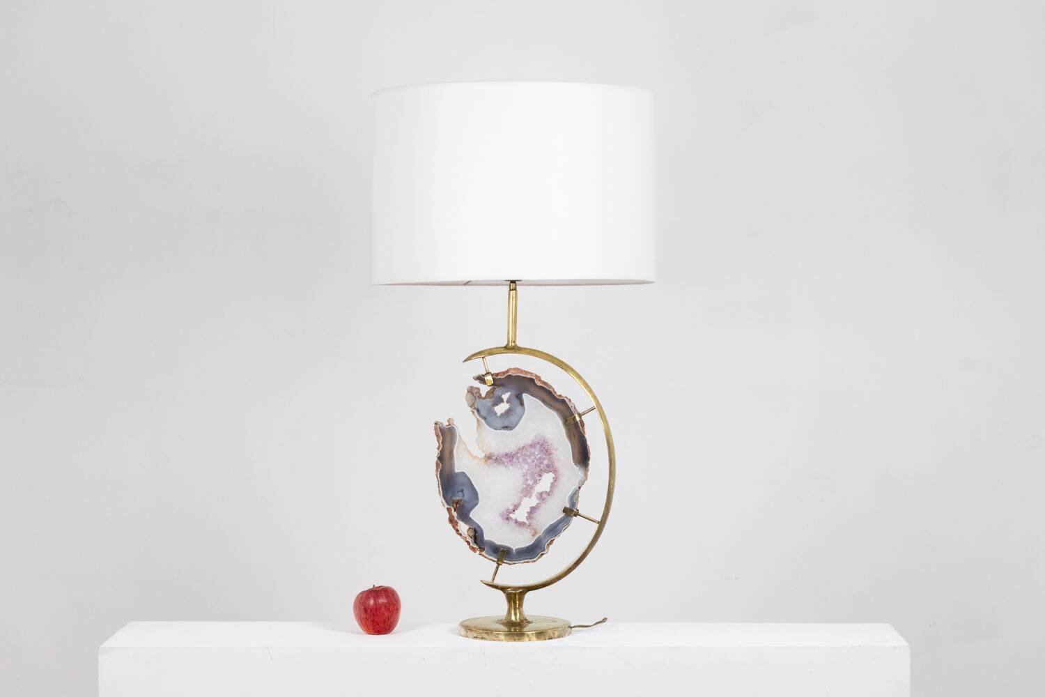 Bronze and amethyst lamp. 1970s.