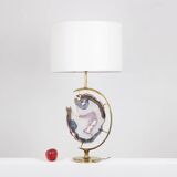 Bronze and amethyst lamp. 1970s.