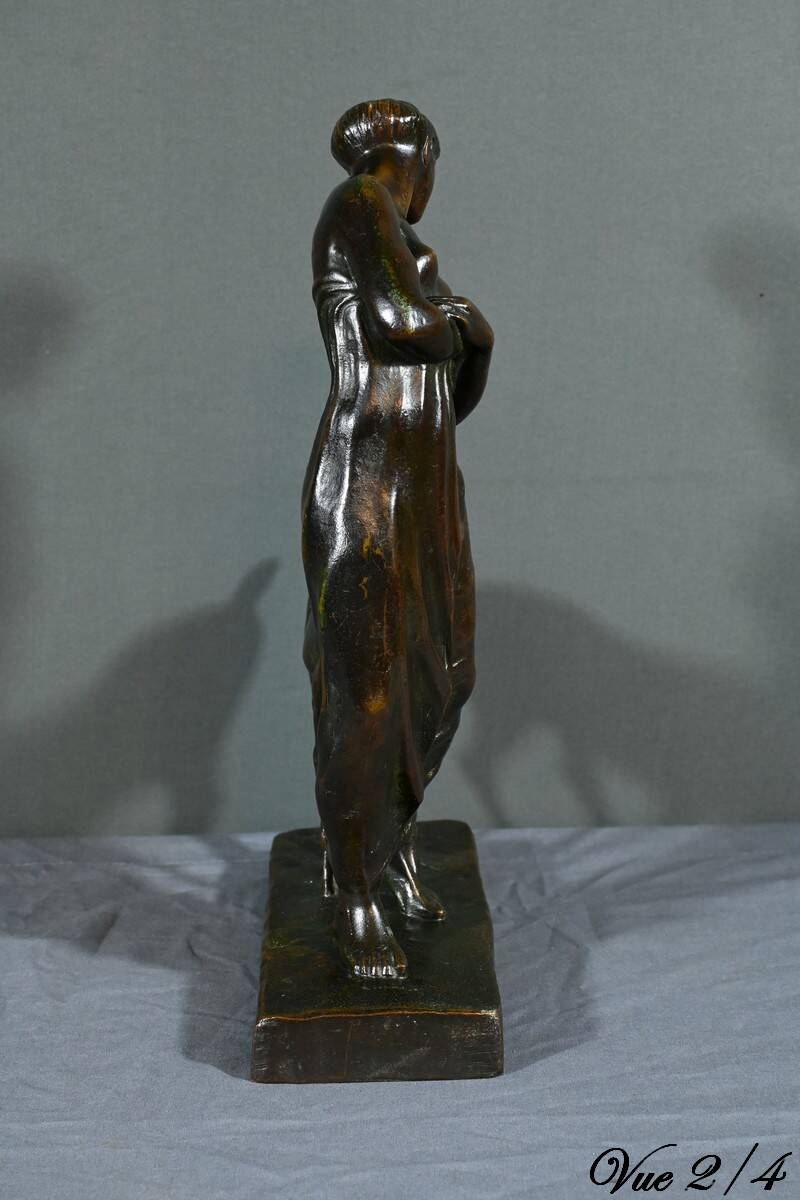 Bronze “Woman with Fawn”, Atelier Primavera – 1930