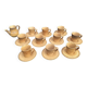 Set of ten Longchamps coffee cups