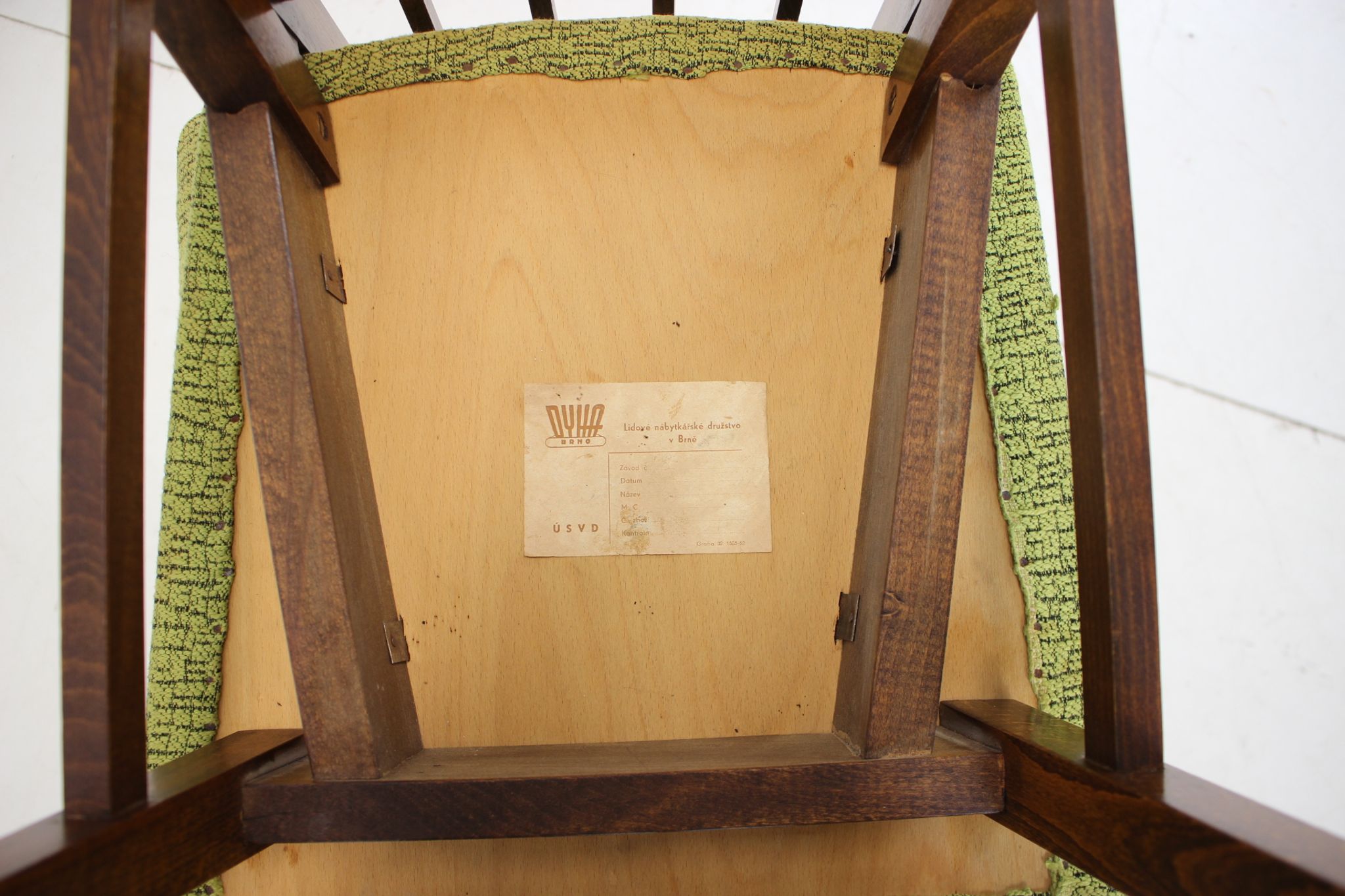1960s Set of Four Dining Chairs, Czechoslovakia