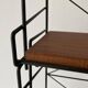 Free-standing shelf with a metal structure and 3 shelves, 1960s, Italy.