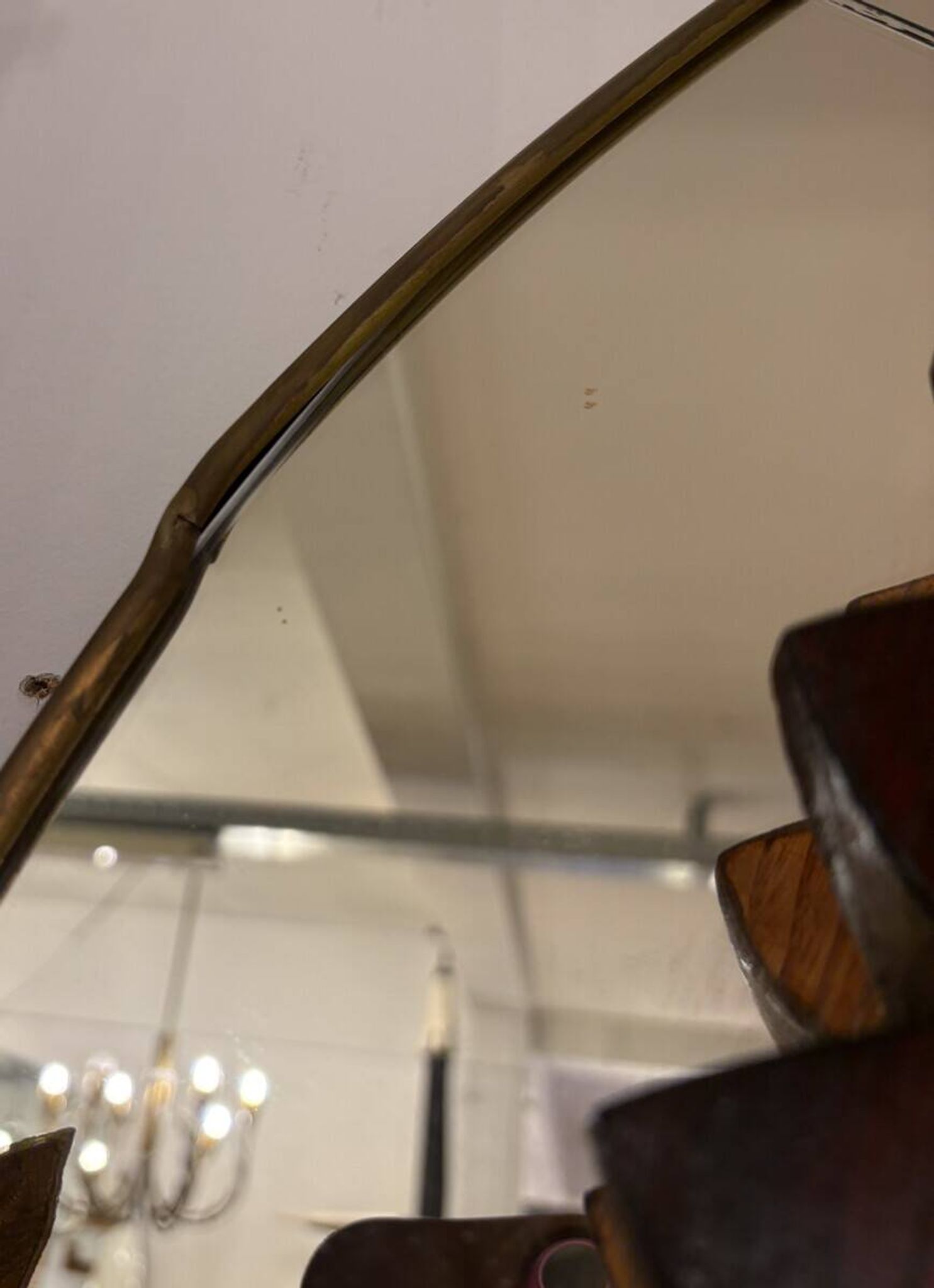 Miroir circulaire par Fratelli Marelli, Italie, années 1950