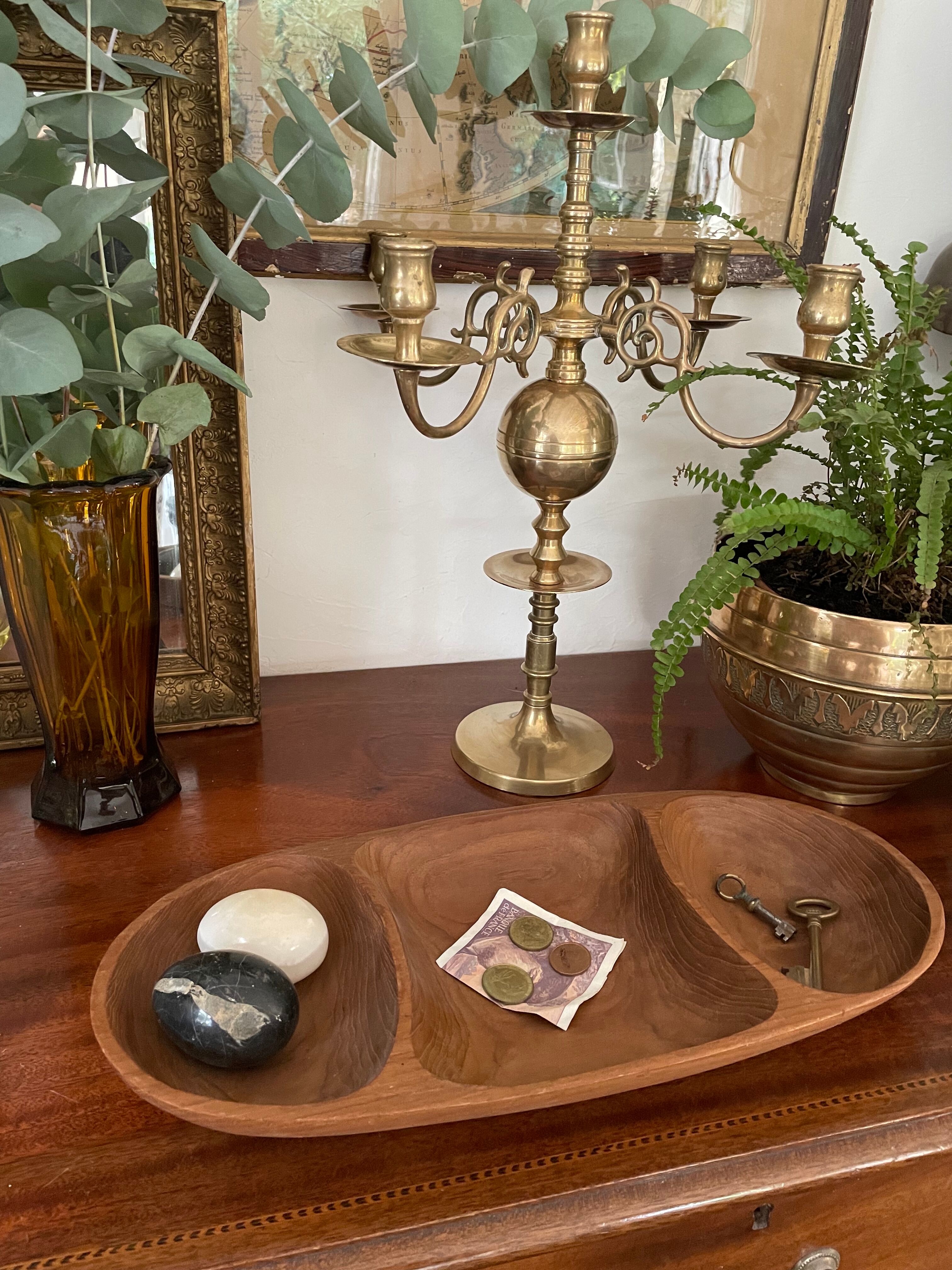 Plateau en bois vintage 41,5cm