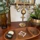 Plateau en bois vintage 41,5cm