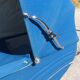 Vintage Landau Aubert duck blue velvet - 70s