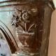 Louis XV fireplace in Burgundy stone with Danish stove