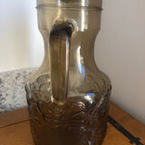 Smoked glass carafe
