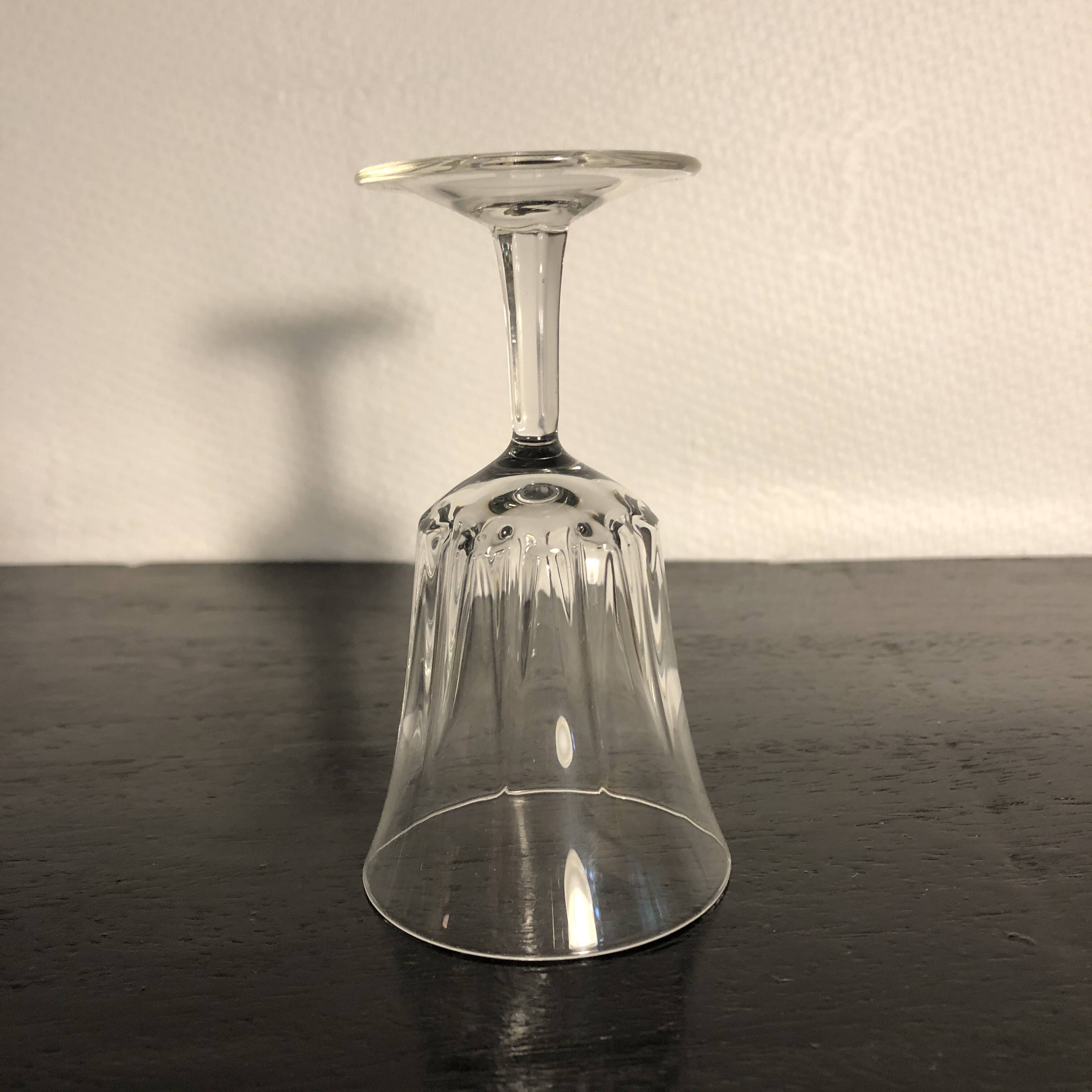 Crystal stemmed glasses