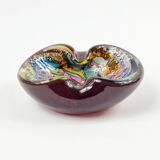 Tutti Frutti Murano Glass Ashtray or Bowl by Dino Martens for Aureliano Toso, Italy, 1950s