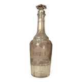 Bouteille en cristal taillé "Rhum"