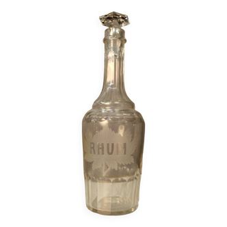 “Rum” cut crystal bottle