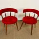Paire de chaises moumoute
