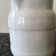 Pitcher in white fire porcelain by P. Precieux