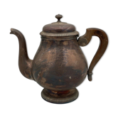 Theiere or pourer gallia christofle in silver metal taken wood france