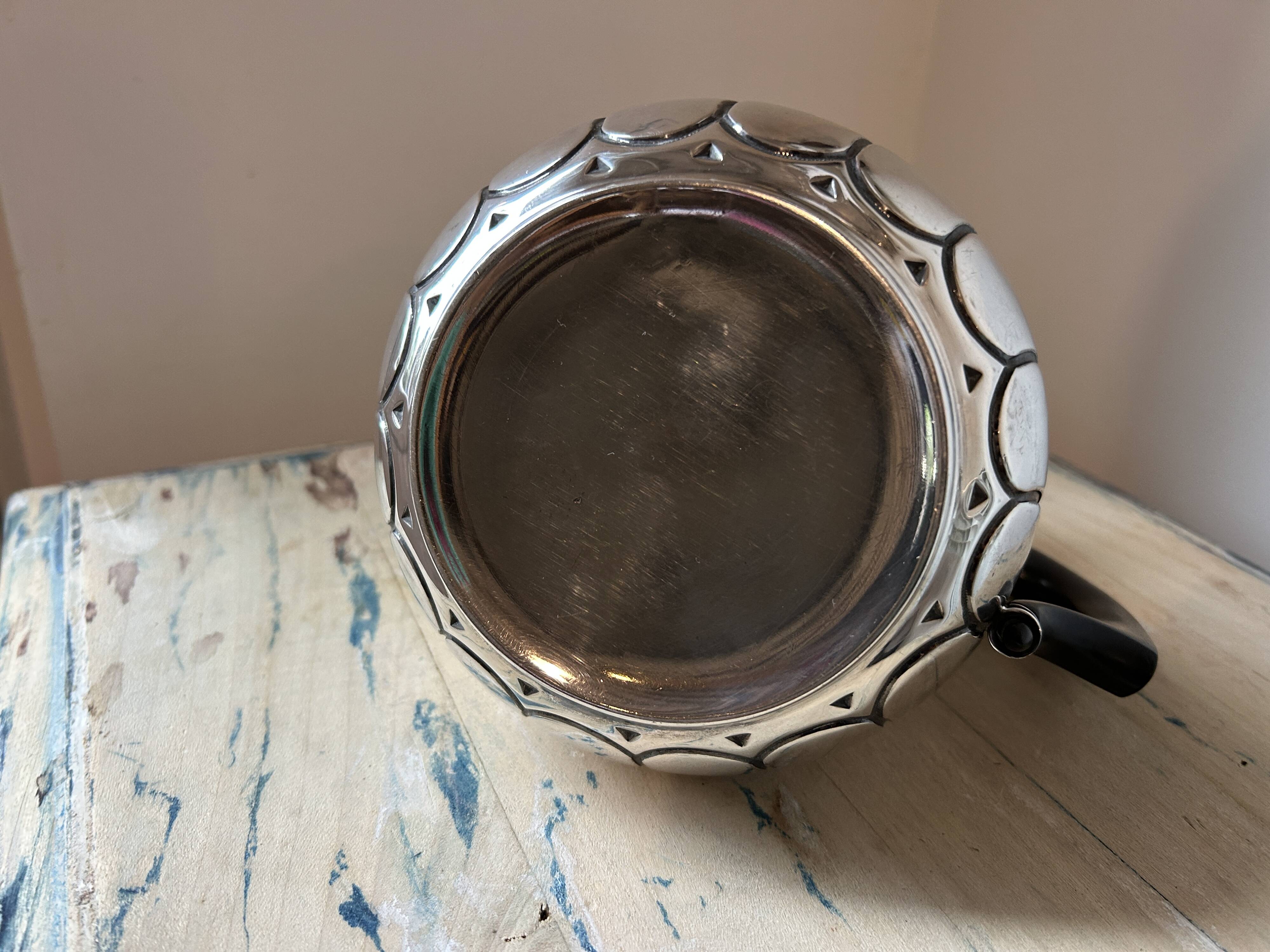 Antique solid silver teapot – Lucien Gruhier – Minerva 1st standard