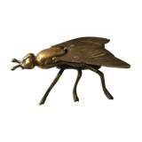 Original ashtray in the shape of a fly in brass