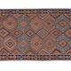 Vintage Turkish rug from Oushak, handwoven 132x360 cm