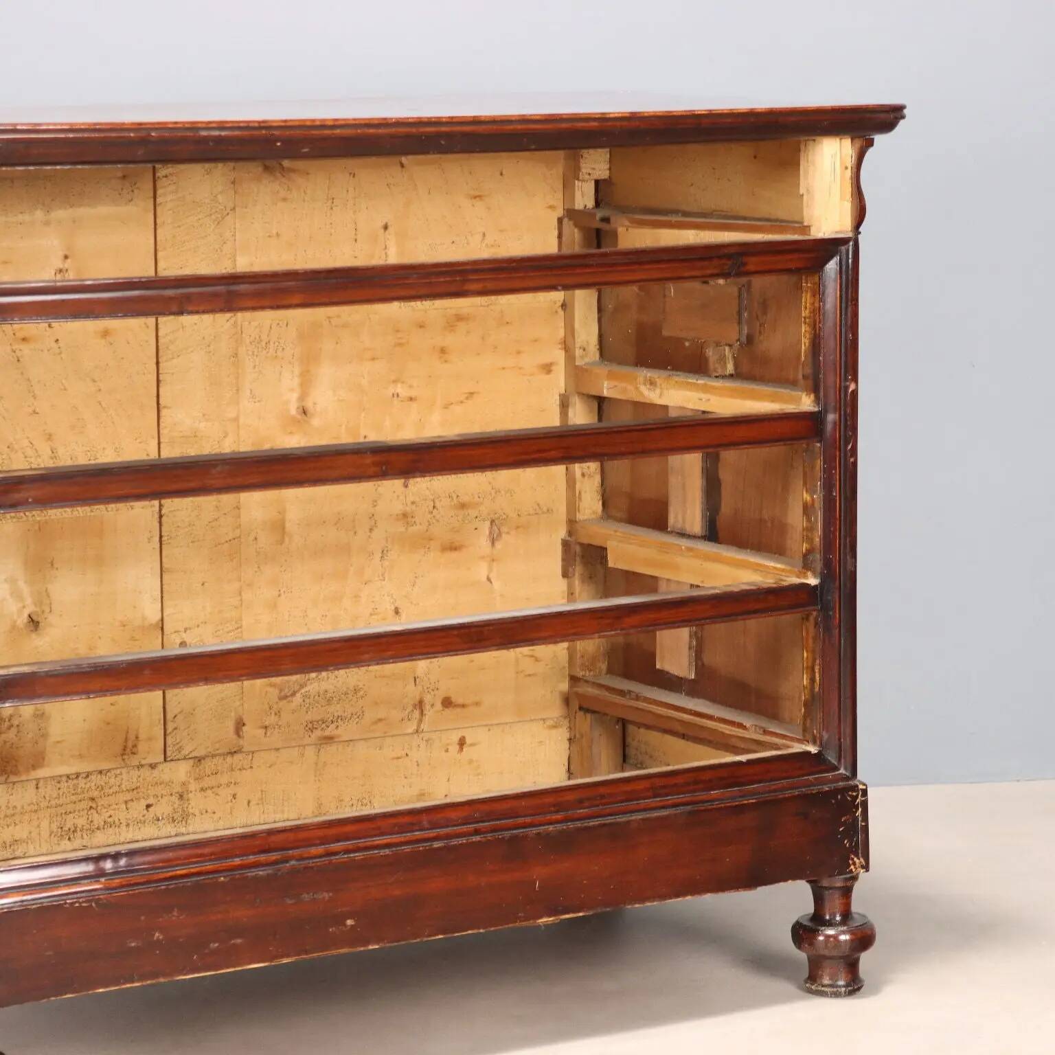Antique Louis-Philippe walnut commode, 19th century