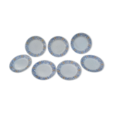 7 Dessert Plates Sarreguemines REVAL 70''