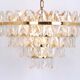 Chandelier Kalmar 'Corina', gilded brass and glass, Austria, 1970.