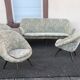 Vintage bench 1940-60's shape basket compass feet