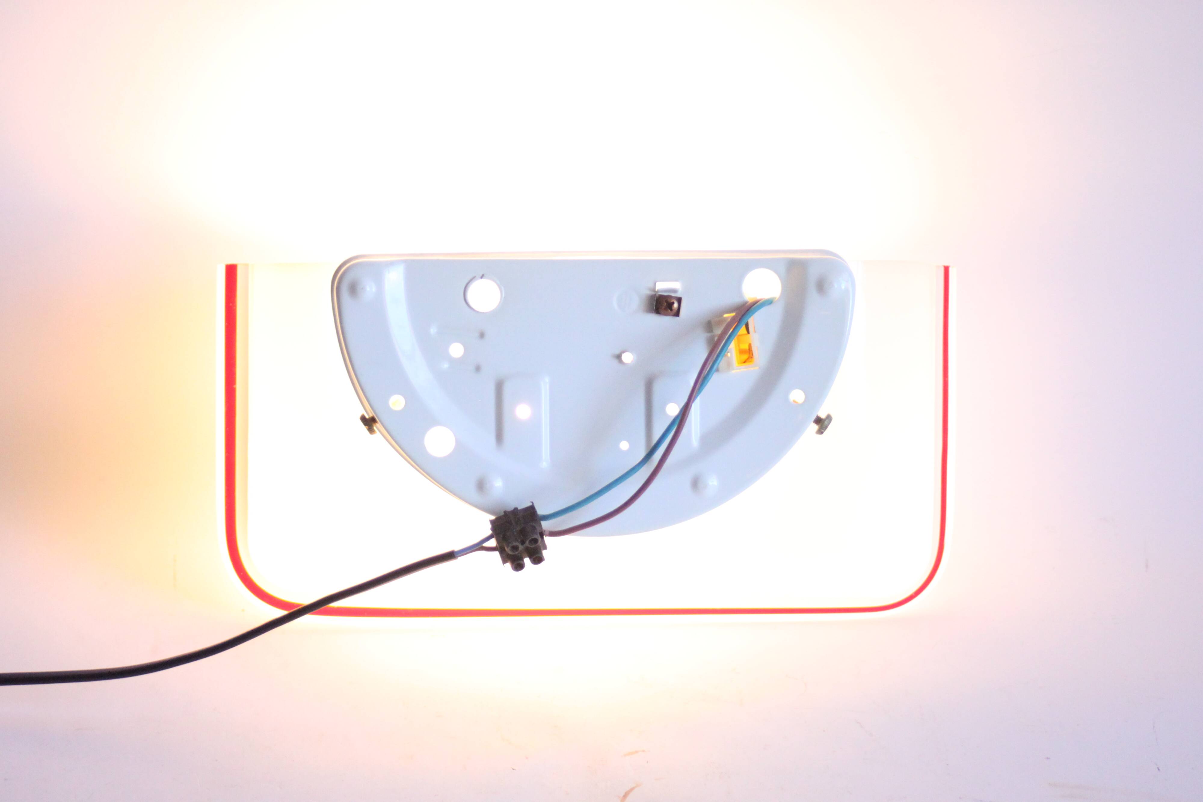 Murano Glass Wall Lamp Renato Toso, Leucos, Italy