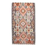 6x10 Grey & Pink Vintage Kilim Rug, Aesthetic Rug, Rugged Rug, 171x306Cm