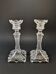 Antique German Crystal Candle Holders (1900-1930) Fenne Glashütte