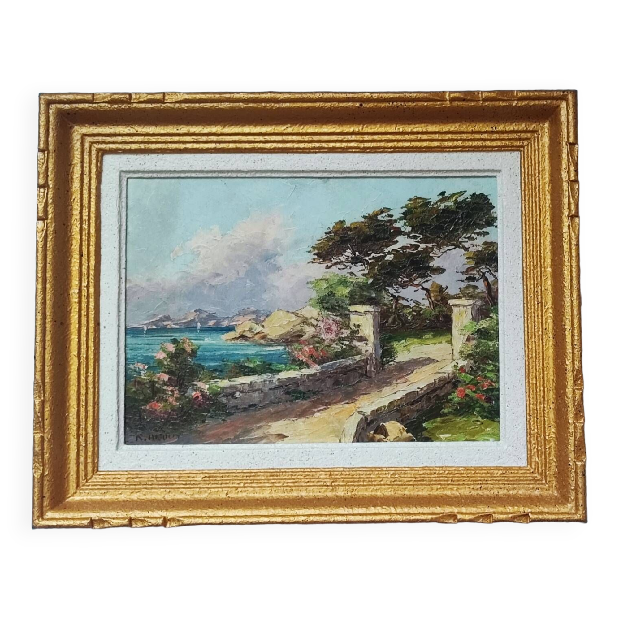 Oil painting by Raoul About