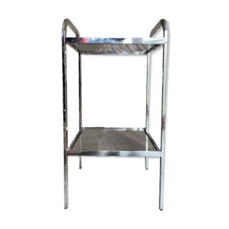 Sellette étagère vintage vers 1970 chromée