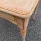 Louis XVI style presidential desk renovated in raw wood 120cm