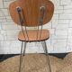 Vintage formica chairs with eiffel compass legs